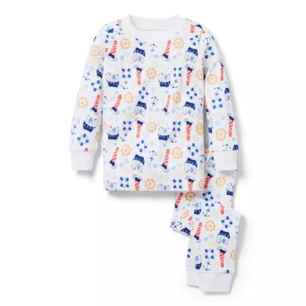 Janie and Jack Pajama Set goodnight nautical night